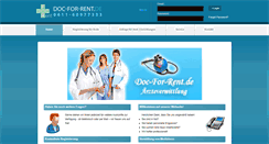 Desktop Screenshot of doc-for-rent.de