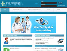 Tablet Screenshot of doc-for-rent.de